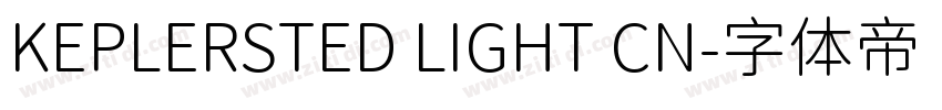 KEPLERSTED LIGHT CN字体转换